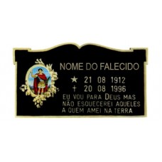 Placa com Foto de Moldura e Friso Trabalhado